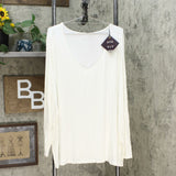 Ava & Viv Women's Plus Size Long Sleeve V-Neck T-Shirt