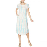 Modern Soul Women's Ruched Sleeve Knit Midi Dress