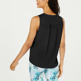 Charter Club Women's Sleeveless Pintuck Blouse