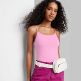 Wild Fable Women's Slim Fit Cropped Cami Tank Top