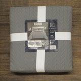 Chic Home 3-Piece Queen Size Weaverland Quilt Set : Bedspread And Shams Gray