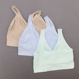 Rhonda Shear 3 Pack Jacquard Ahh Bras With Removable Pads Lights Medium