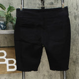 DG2 by Diane Gilman Classic Stretch Pull On Bermuda Shorts Black Petite Large