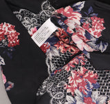 Xhilaration Women's Lovely Floral Print Shift Dress with Peter Pan Collar