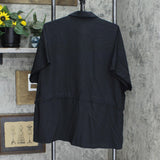 Prologue Women's Short Sleeve Front-Button-Down Blouse Shirt Top 558804