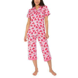 Munki Munki Women's 2 Piece Capri Pajama Set