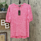 NWT DG2 By Diane Gilman Womens Balloon-Sleeve Tee. 697877 Medium