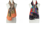 DG2 by Diane Gilman Women's Chiffon Printed Square Scarf