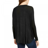 Polly & Esther Women's Flowy Surplice Neck Top