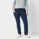 Quacker Factory Women's SHORT DreamJeannes Pull-On Ankle Jeans