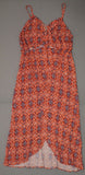 Xhilaration Women's Plus Size Printed High-Low Maxi Dress