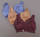 Rhonda Shear 3 Pack Betty Pin Up Bra With Removable Pads and Back Closure