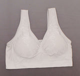 Rhonda Shear Plus Size Jacquard Ahh Bras With Removable Pads