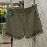 MPG Mondetta Performance Gear Women's Pleated Stretch Cuffed Travel Shorts