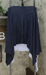 MarlaWynne WynneLayers Women's Plus Size Colorblock Convertible Sweater Poncho