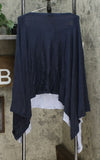 MarlaWynne WynneLayers Women's Plus Size Colorblock Convertible Sweater Poncho