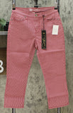 DG2 by Diane Gilman Women's Petite Classic Stretch Pinstripe Crop Jeans