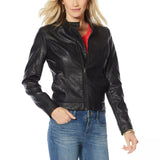 NWT Skinnygirl Women's The Modern Faux Leather Moto Jacket. 672197 X-Large