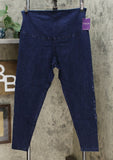 Yummie Women's Plus Size Denim Jeggings With Embroidered Detail