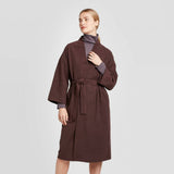 Prologue Women's Long Sleeve Wrap Coat Burgundy Medium