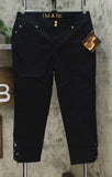 IMAN Women's City Chic 360 Slim Crop Jean With Crochet Lace Detail
