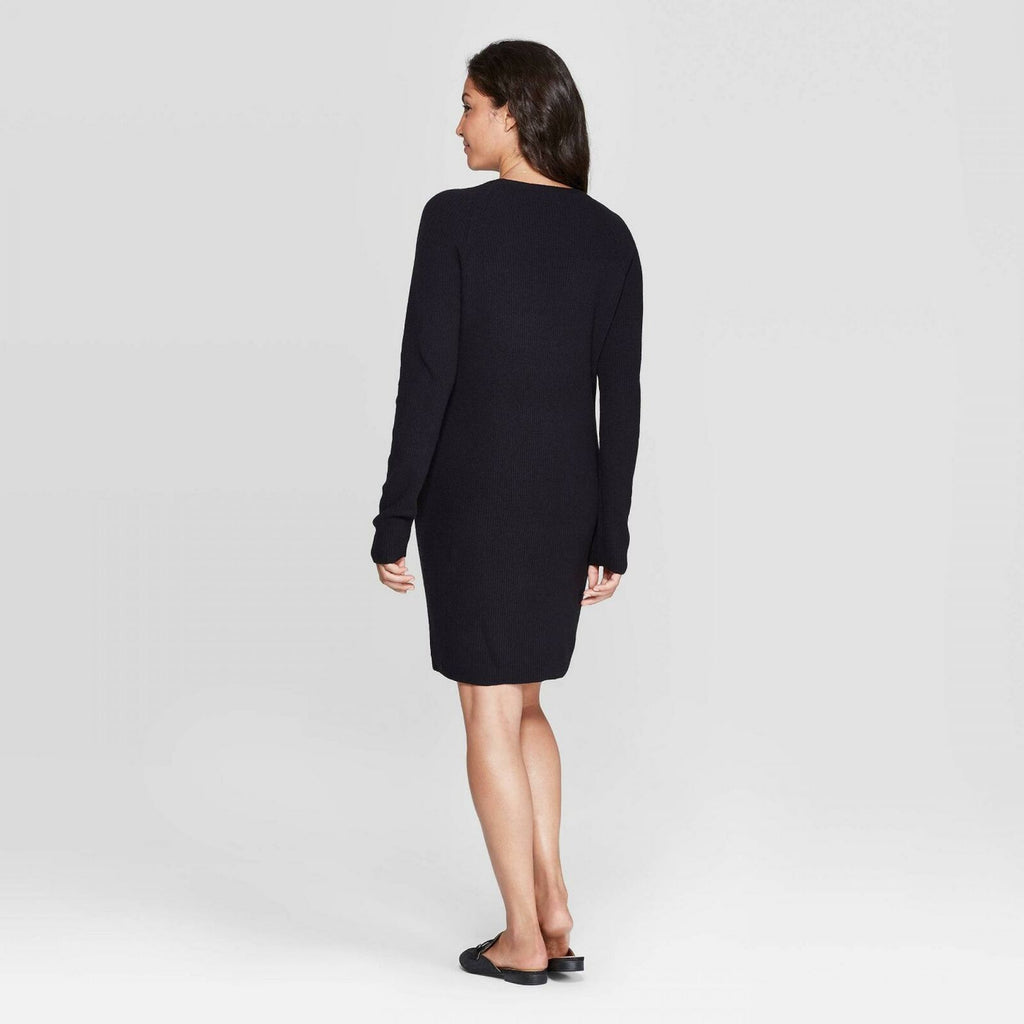A New Day Women's Long Sleeve V-Neck Sweater Dress Biggybargains A New Day Women's Long Sleeve V-Neck Sweater Dress Biggybargains