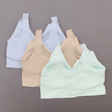 Rhonda Shear 3 Pack Jacquard Ahh Bras With Removable Pads Lights Large