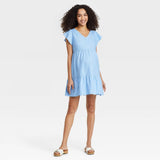 Isabel Maternity by Ingrid & Isabel Flutter Short Sleeve Maternity Dress 8459677