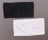 Rhonda Shear Plus Size 2 Pack Seamless Underwire Bandeau Bras