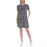 New Ellen Tracy Women's Knit Cotton Mini Dress With Pockets. 1405488-NEW Medium