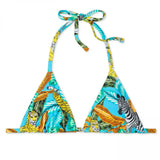 Xhilaration Women's Jungle Animals Triangle Bikini Top