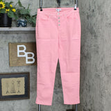 Denim & Co. Women's Slim Ankle Jeans with Button Fly