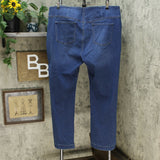 INC International Concepts Women's Plus Pull-On Flare Jeans Blue 22W