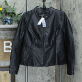 NWT Skinnygirl Women's The Modern Faux Leather Moto Jacket. 672197 X-Large