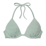 Shade & Shore Women's Tropics Push Up Triangle Seersucker Bikini Top