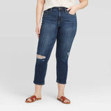 Universal Thread Women's High Rise Cropped Straight Jeans