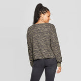 Grayson Threads Women's Wild Child Zebra Long Sleeve Cropped T-Shirt