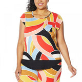 Comfort Code by Cuddl Duds Women's Plus Size Scoop Neck Pocket T-Shirt