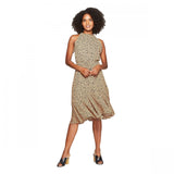 Who What Wear Women's Sleeveless Halter Neck A Line Dress