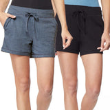 32 Degrees Cool Women's 2 Pack Pull-On French Terry Shorts