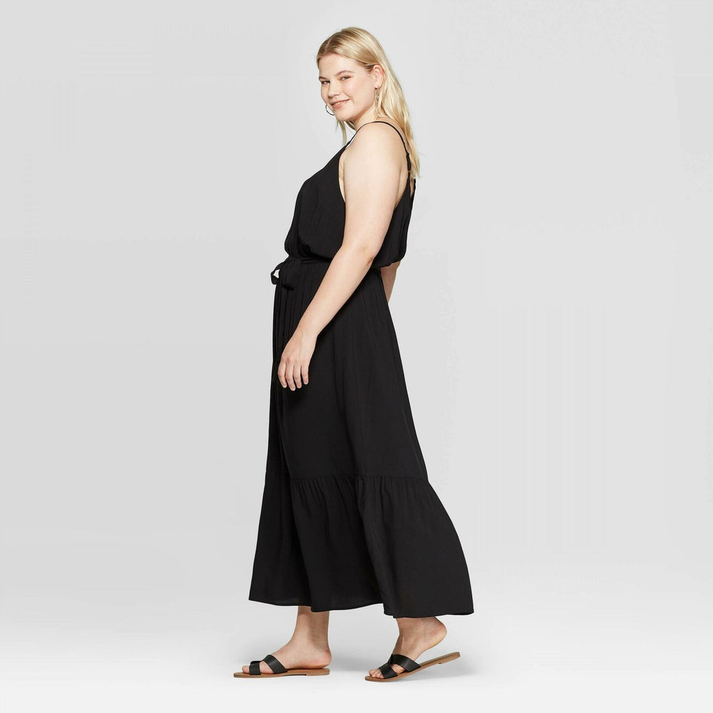 Ava & Viv Women's Plus Size Sleeveless V-Neck Maxi Dress – Biggybargains