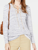 MICHAEL by Michael Kors Women's Petite Pullover Sweater Blue P