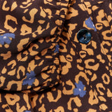 LOGO by Lori Goldstein Women's Stretch Woven Button Front Blouse