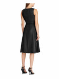Lauren Ralph Lauren Below The Knee Fit + Flare Evening Dress Black 14