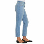 Ella Moss Women's High Rise Slim Straight Ankle Jeans Light Blue 12
