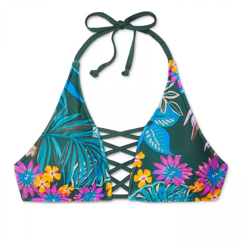 Shade & Shore Women's Strappy Halter Bikini Top. AF371T-Nopads