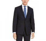 Calvin Klein Men's X-Fit Extra-Slim Stretch Wool Suit Jacket Navy Blue 42R