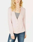 Hippie Rose Women's Juniro Fit Snap Front Hacci Cardigan Mauve Blossom XL