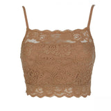 Rhonda Shear Women's Lace Camisole Bra