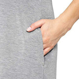 MPG Women's Everyday Dress With Built In Bra Gray Medium